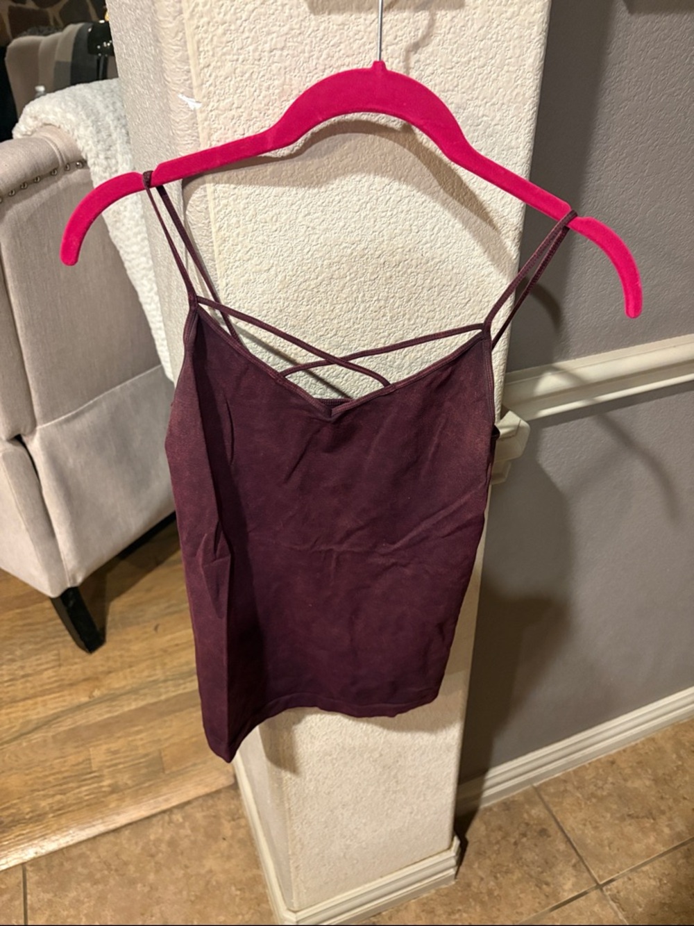 Nikibiki Plum Strappy Cami Tank
